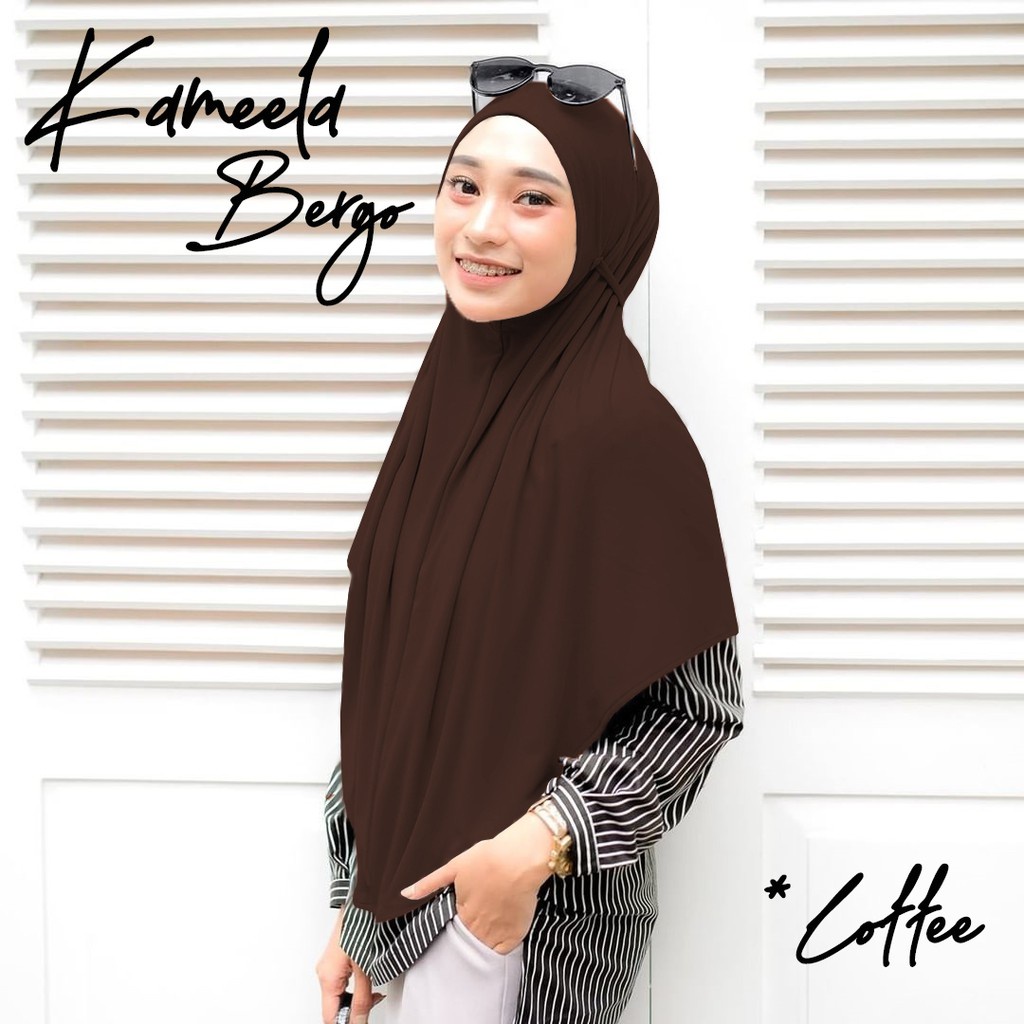 Jilbab Kerudung Hijab Instant Kameela Syari Jersey Zoya Tali Belakang Pet Antem Fashion Muslim