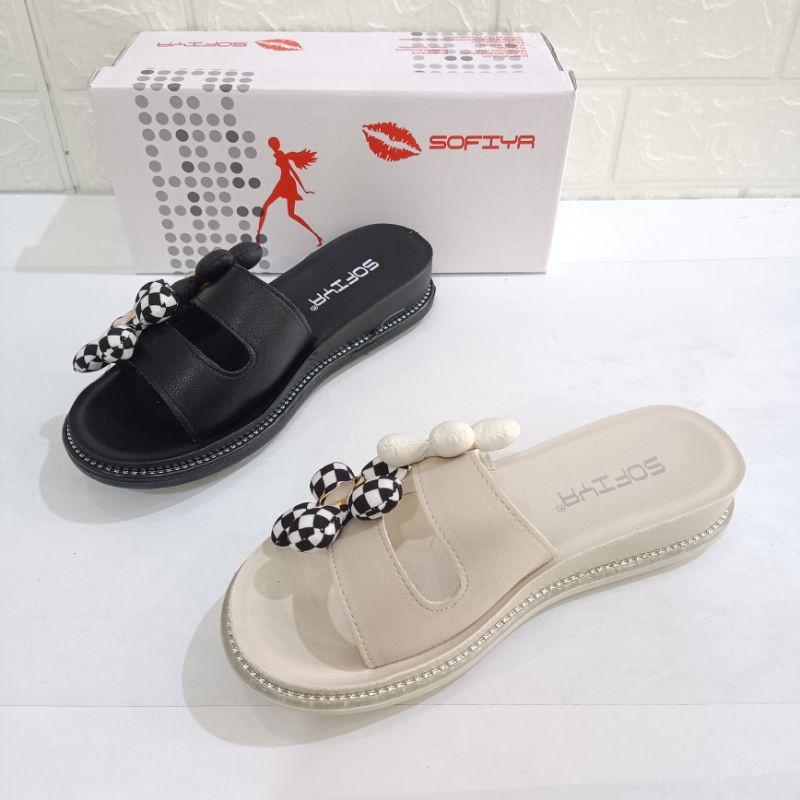 Sandal Sofiya Haq Rendah 3cm tipe 2213-6 Original 100% | Sandal Fashion Sofiya