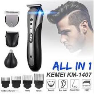 Shaver Cukuran rambut Kemei km-1407 Alat Cukur Elektrik Multifungsi,  charge , mesin cukur rambut