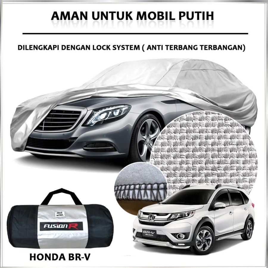 Sarung Cover Mobil Putih Honda BRV Waterproof