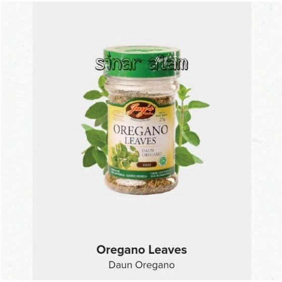 

Jays oregano/jay's/daun oregano/bumbu/herbs/daun basil