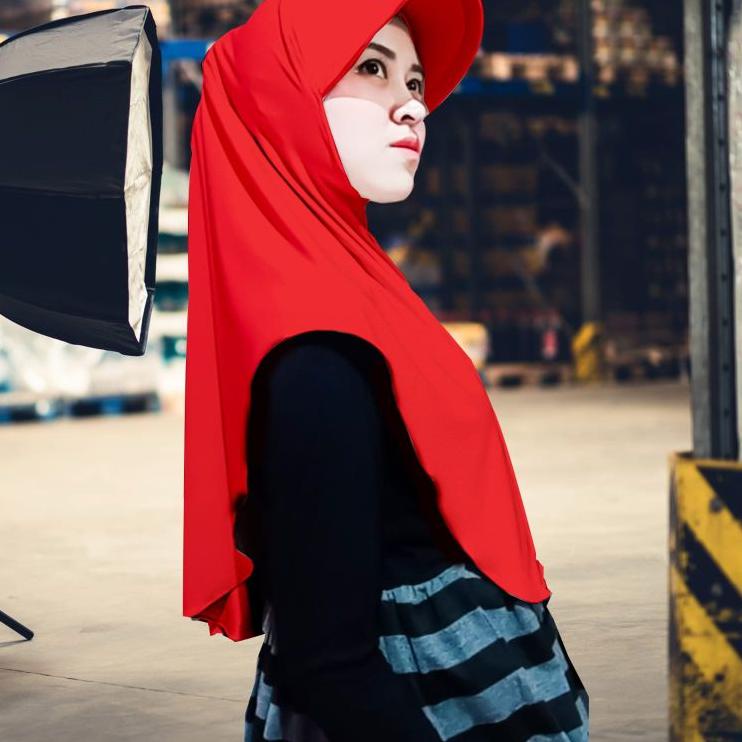TERBARU  Hijab Topi Sporty Dewasa. Hijab Topi Dewasa. Hijab Topi. Jilbab Topi. Kerudung Topi. Kerudu