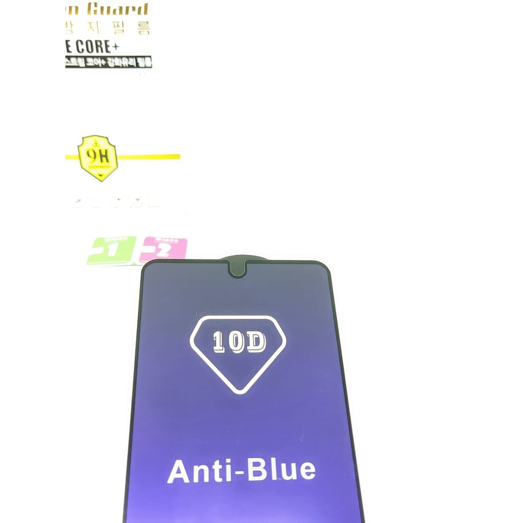 KOREAN BlueRay 10D Redmi Note 9 Pro Max 6.67 inchi Tempered Glass FULL GLUE ANTI RADIASI