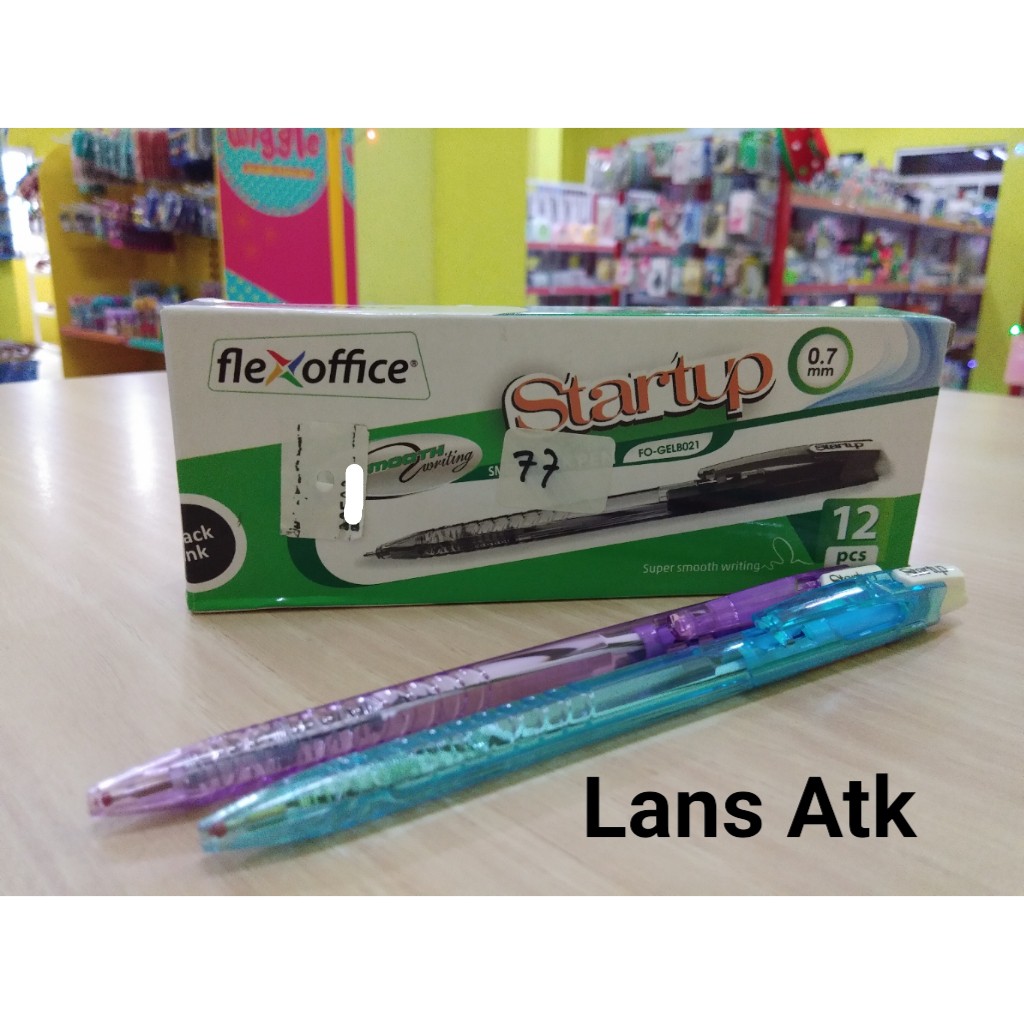 

Pulpen/Ballpoint/ Pen Klik Flexoffice Startup FO-GEL021 0.7mm (satuan)
