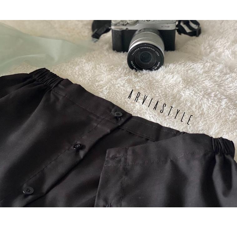 Skirt Korea || Fake Layering || Mini Skirt || Fake Skirt {CM.25Au22d}