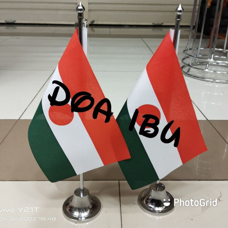 

best seller tiang stenlis meja+bendera NIGER ready stock