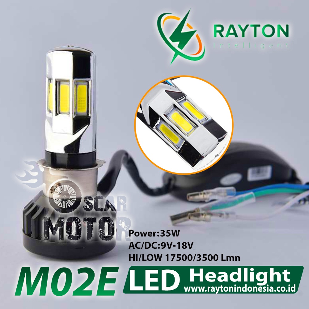 RTD LED LAMPU UTAMA HANDLAMP LED RTD M02E 6 SISI ORIGINAL motor motor