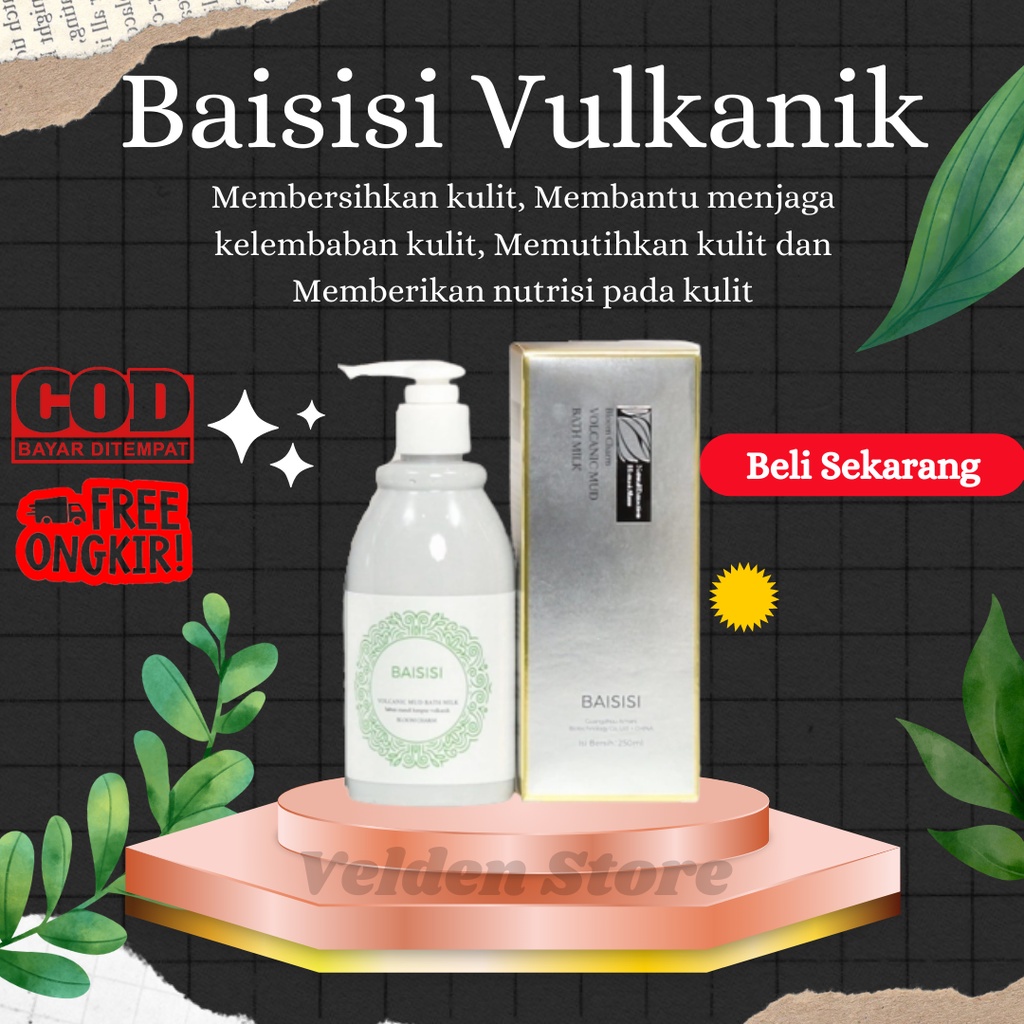 Sabun Lumpur Vulkanik Baisisi Whitening Mud Bath Milk Menghalusakan Dan Memutihkan Kulit Tubuh Original 100% BPOM