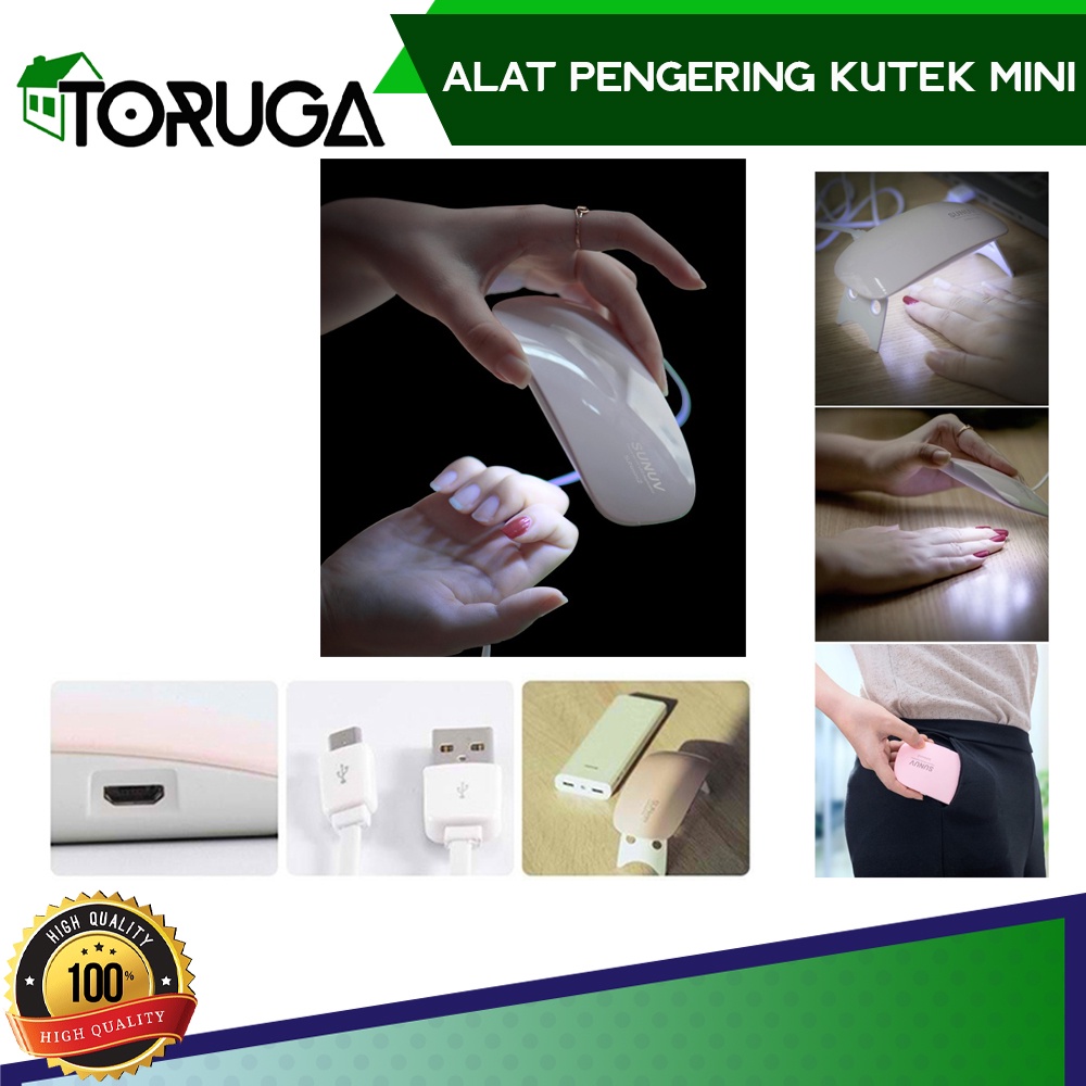 UV LED NAIL DRYER MINI LAMP Portabel MESIN PENGERING KUTEK KUKU GEL MANICURE