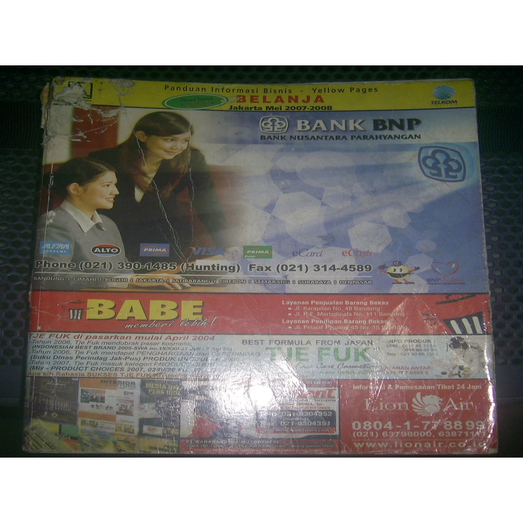 PETUNJUK TELEPON / YELLOW PAGES / BUKU TELEPON JAKARTA BELANJA 2007-2008