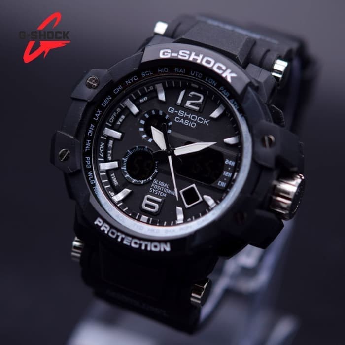 MURAH MERIAH jam tangan casio g shock gpw 1000 gshock gpw1000 hitam list putih Murah