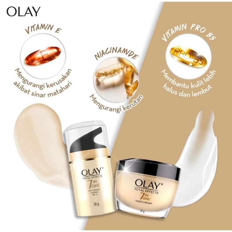 OLAY Total Effects 7 in One Day Cream Gentle Krim Pelembab 50g EXP 2024-2025