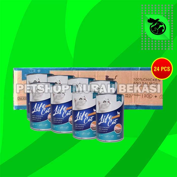 Makanan Basah Kucing Wet Food Kaleng Life Cat Grosir Dus 24 PCS 400GR