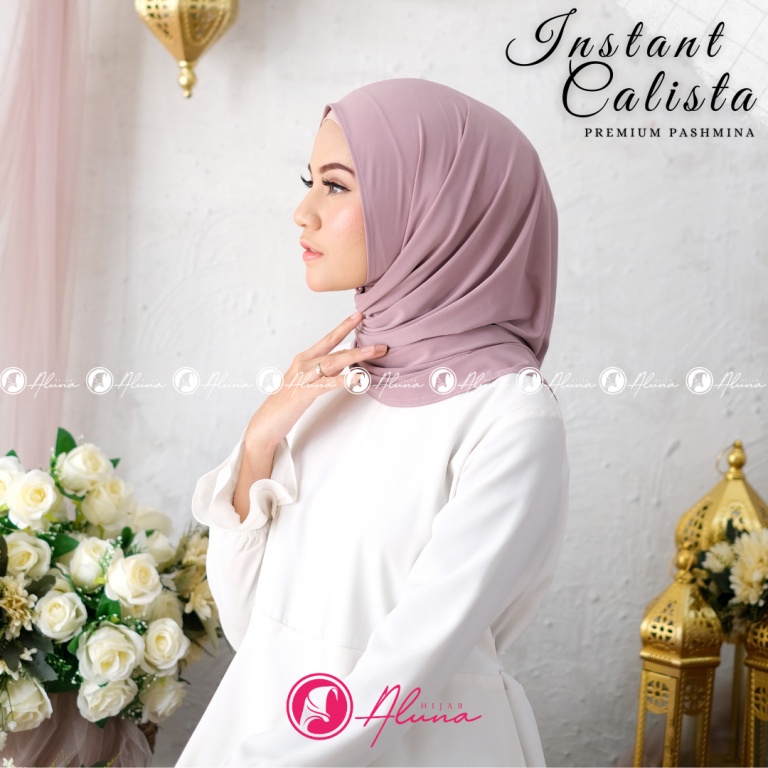 Instant Calista By Hijab Aluna Official | Jilbab | Hijab | Hijab Instan | Jilbab Instan | Jersey Stella-Nude