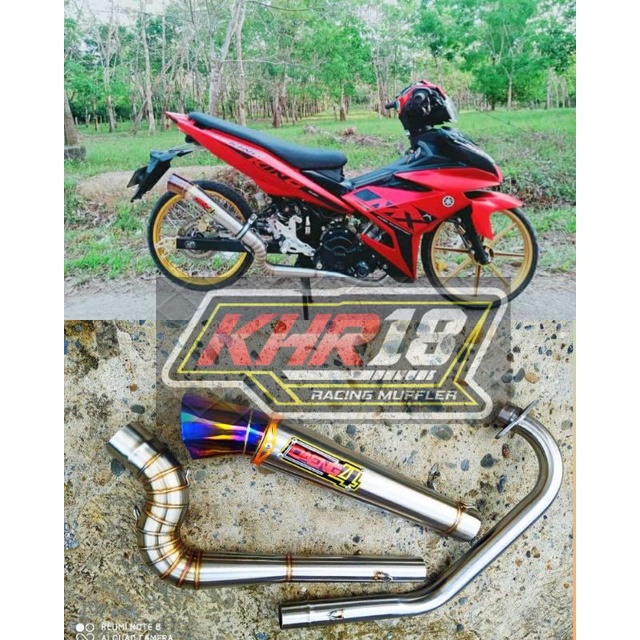 KNALPOT DAENG SAI 4 RACING CORONG DIAMOND MX KING MX OLD/NEW VIXION SATRIA FU CB150 OLD R15