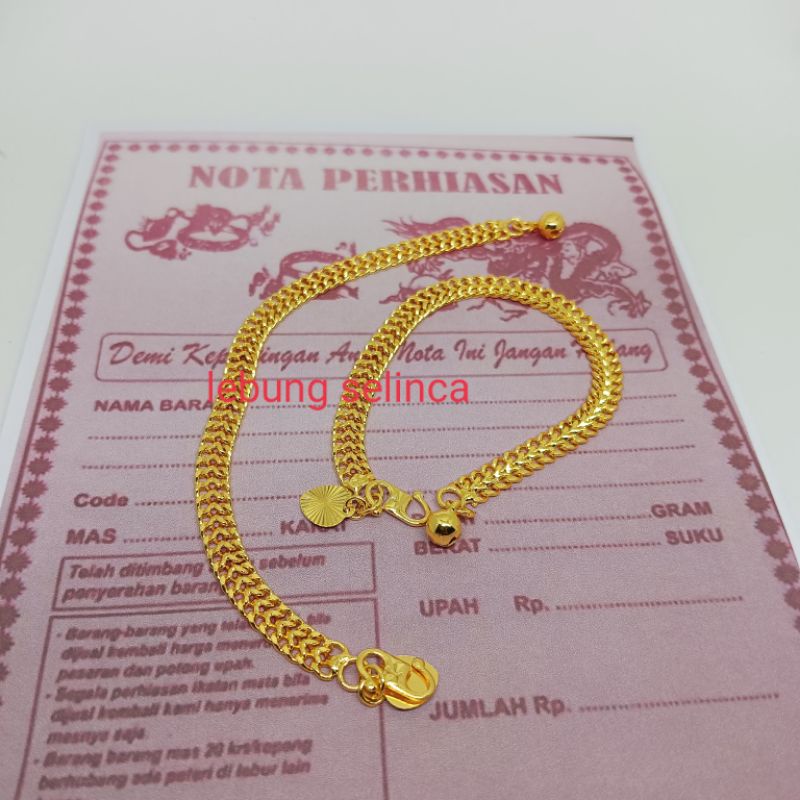 gelang tikar terbuat dari koin asli edisi 1991-1994 tidak mudah luntur