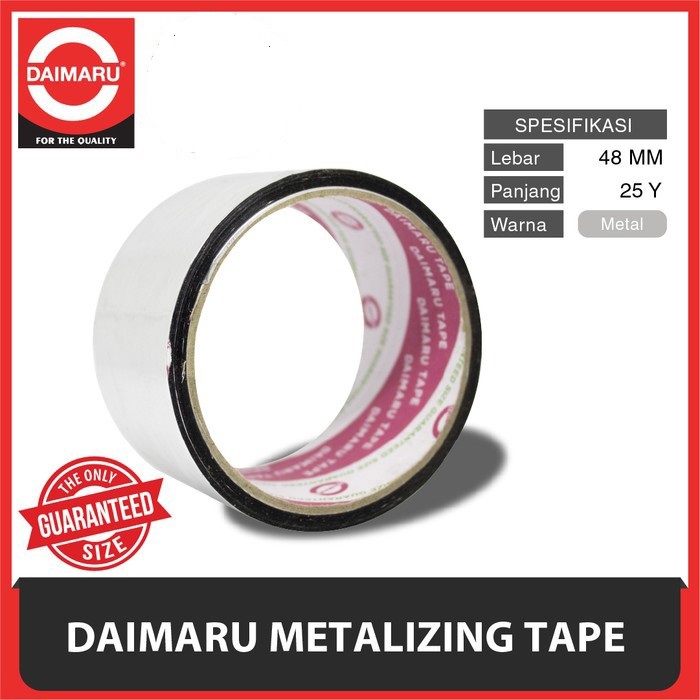 DAIMARU - Metalizing - Metalized Tape - Lakban - Isolasi - Duct AC 48 mm