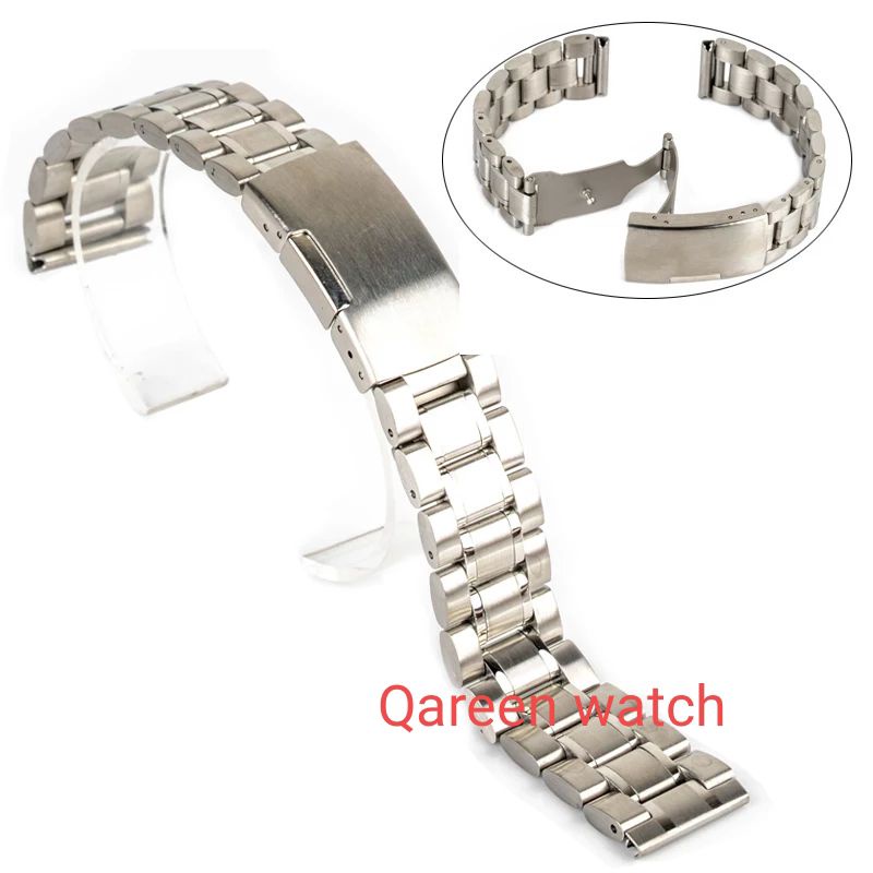 Tali jam tangan stainless steel setenles Strap Tali Jam tangan Rante Stanles steel KUPING RATA,