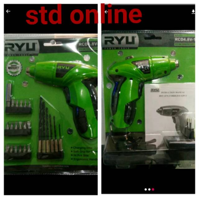 Cordless RCD4.8V-1 RYU BOR LISTRIK MINI RYU
