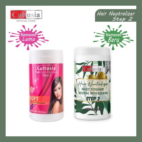 CULTUSIA Neutralizer Milky Yoghurt 1000ml | Step 2 Pelurus Smoothing Rebonding Rambut