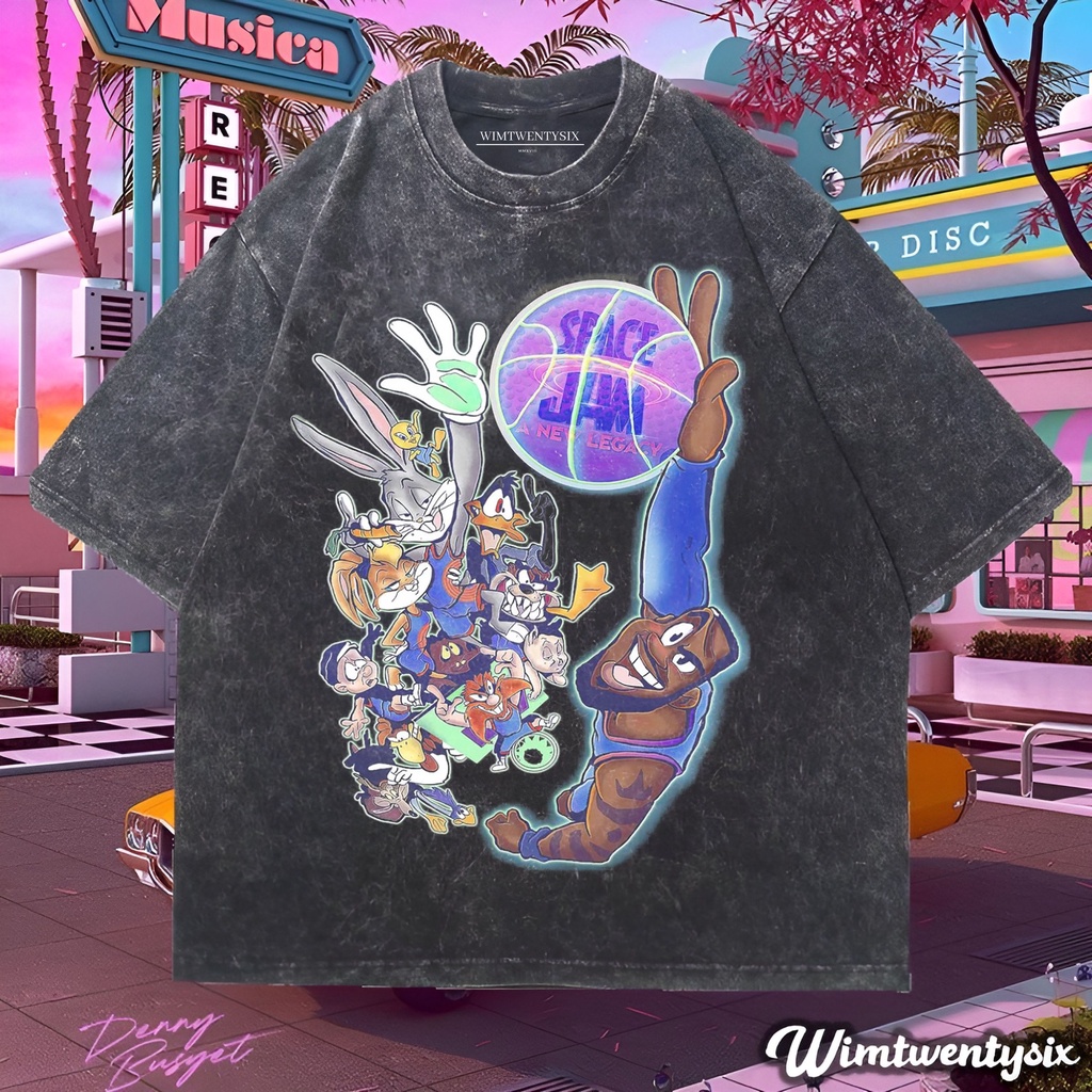 t-shirt oversized | kaos oversize | kaos washing | kaos space jam | space jam new legacy
