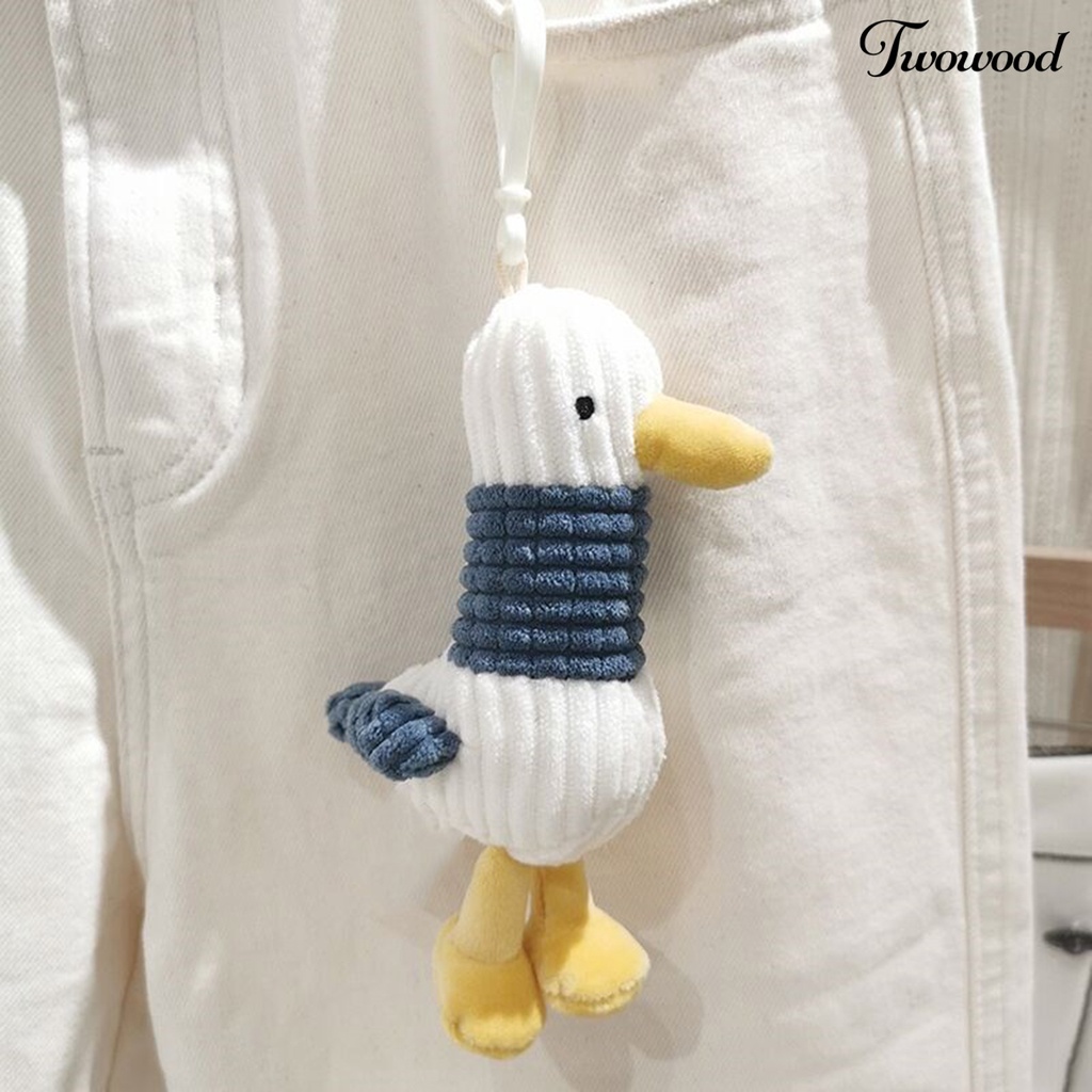 Twowood Gantungan Kunci Boneka Kartun Mini Bahan Plush Untuk Tas Ransel