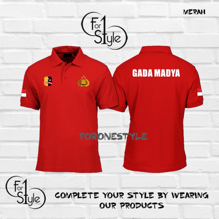 KAOS - BAJU POLO GADA MADYA POLRI - BAJU POLRI POLISI KAOS BAJU DINAS - FORONESTYLE