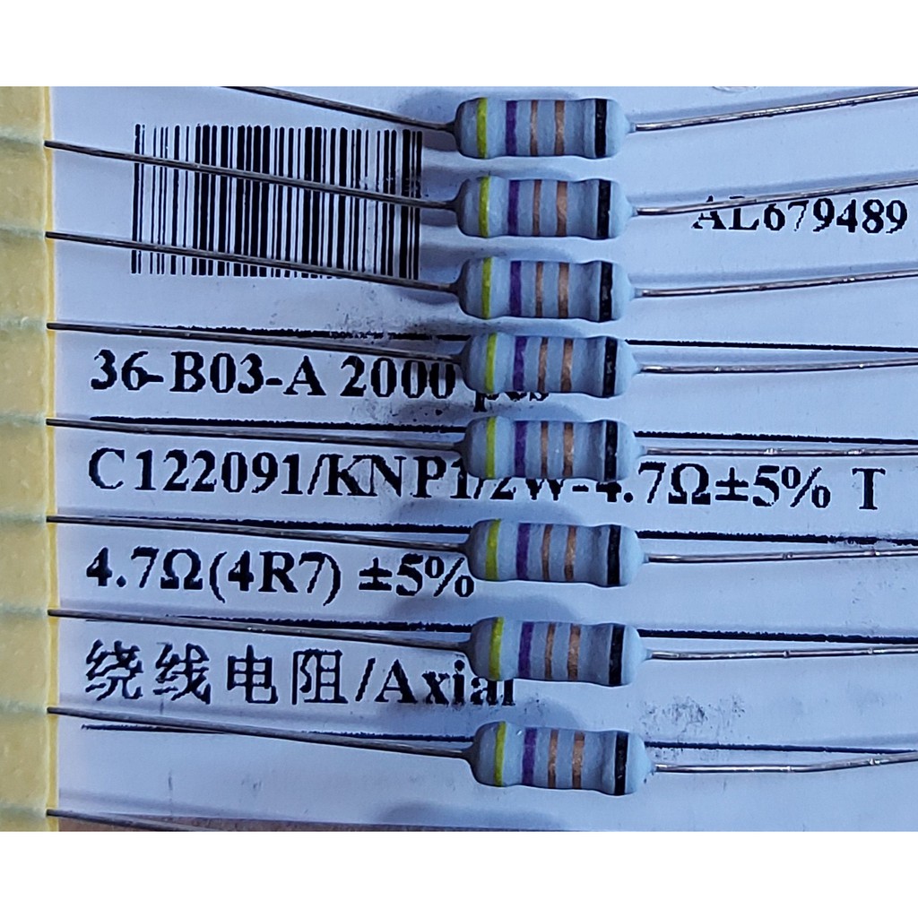 Resistor 4R7 4.7 Ohm 1/2W Wirewound