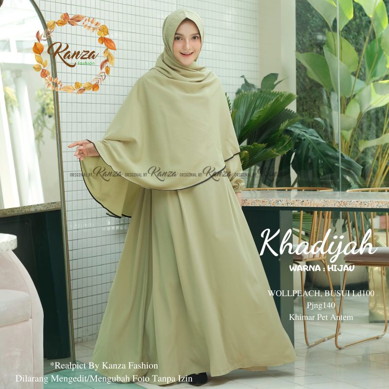 SET GAMIS SYAR'I KHADIJAH ORI BY KANZA FASHION