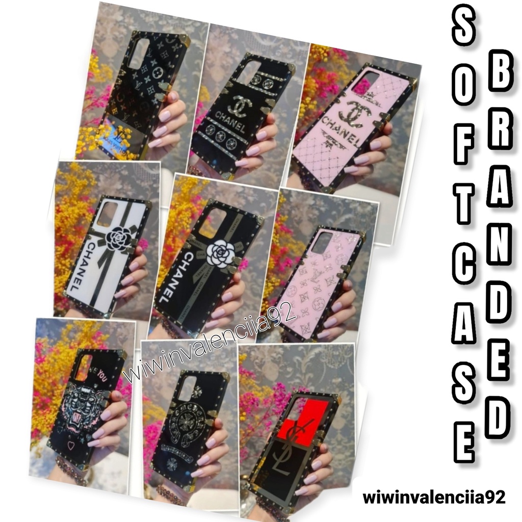 Softcase Brand Mirror LV OPPO A54 A55 A95 A74-4G/5G A53 A33 A32 A52 A92 A11 Reno 4/Reno4 F/4F Soft Case Louis Vuiton Wanita-Perempuan Tas-Bag/Miror Kaca Glass Premium Branded Pelindung Casing HP Ladies ibu ibu Galaxy Silikon Silicone