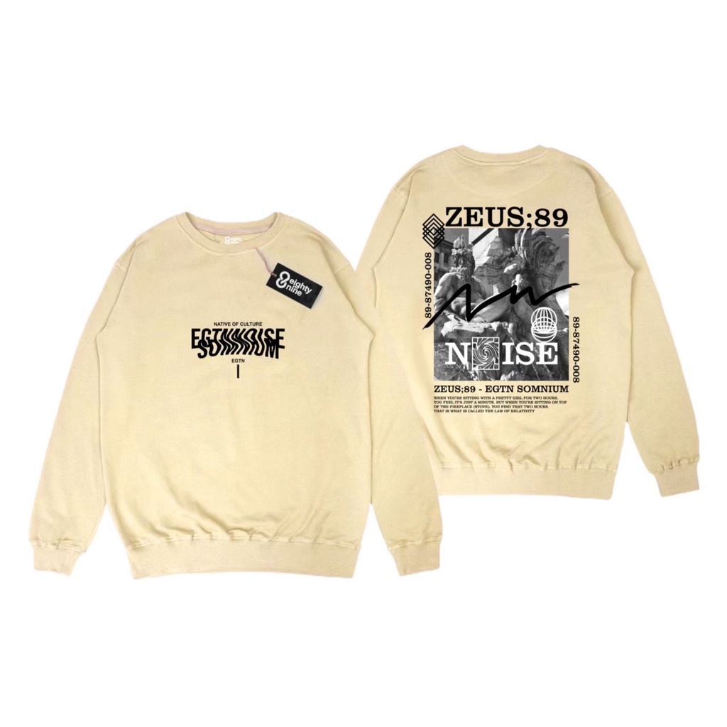 CREWNECK CREAM PRIA DAN WANITA EIGHTYNINE ORIGINAL PRODUK SWEATSHIRT TERLARIS NSA MONEY TALK WEEKS