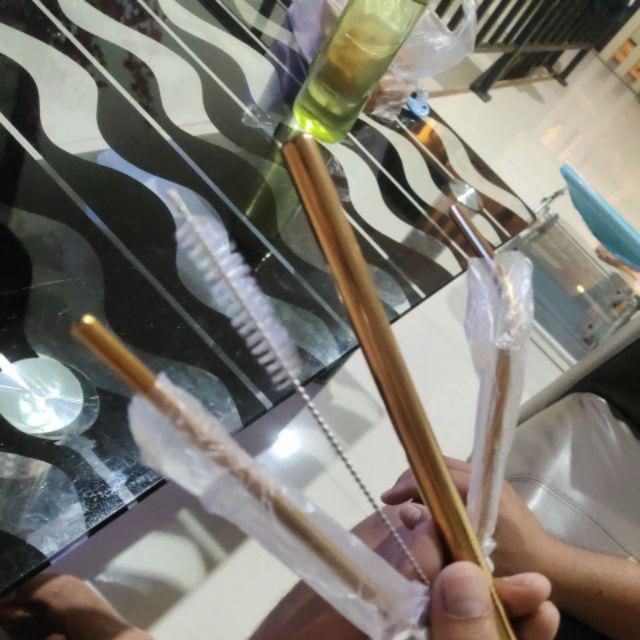 Hc A1-144 Sedotan Stainless Set 5 In 1 / Sedotan Minuman Stainless Lengkap Sedotan Set Steel Straw