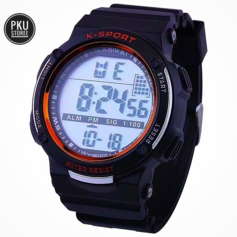 SPORT TERLARIS JAM TANGAN DIGITAL LASIKA PRIA STRAP RUBBER TAHAN AIR BISA BAWA BERENANG TERMURAH BISA COD