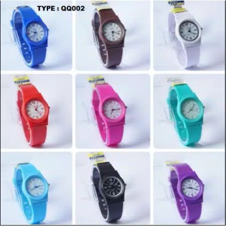 TERBARU ! Jam Tangan Q&amp;Q termurah Rubber Angka Rubber candy Karet jam tangan unisex murah QQ