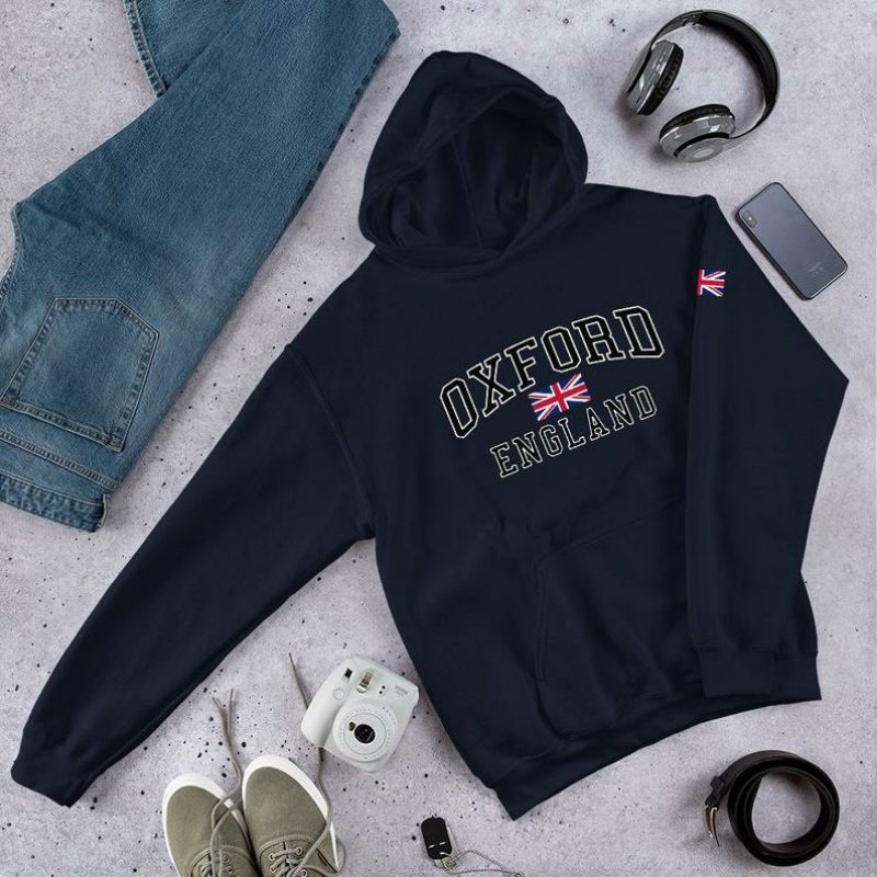 S - XXXXXL(6XL) Hoodie 0XF0RD ENGLAND Jaket Sweater Campus University BIG SIZE S M L XL XXL XXXL 4XL 5L 6L OVERSIZE Unisex Jumbo Street Style Campus Gildan Hitam Navy Street Style Jumbo Jaketin.Aja