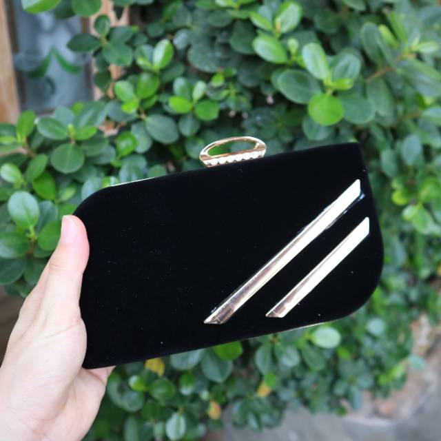 CLUTCH TAS PESTA WANITA GISEL SUEDE