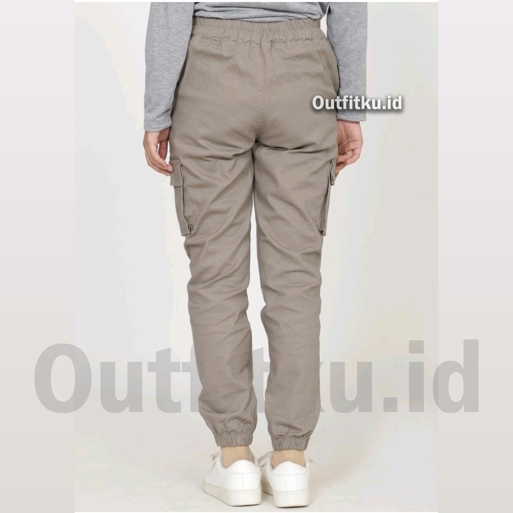 CELANA CARGO WANITA JUMBO BB 65 - 95 KG CELANA HITS WANITA CARGO PANTS