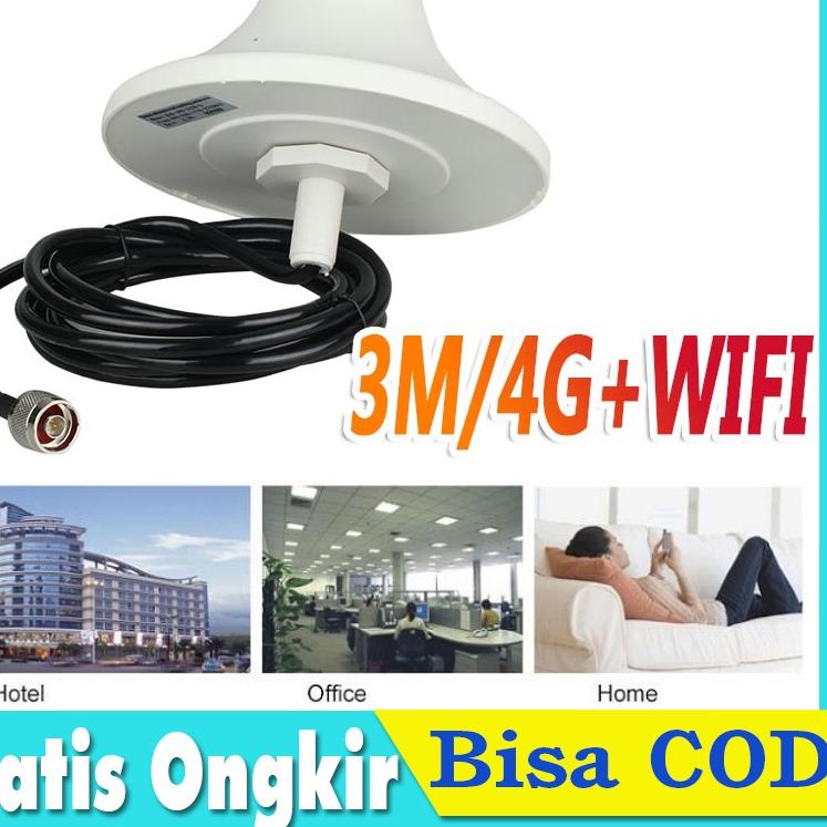 ❅ 3M antena indoor 2G 3G 4G lte +WIFI Signal Repeater Booster Sinyal ➢