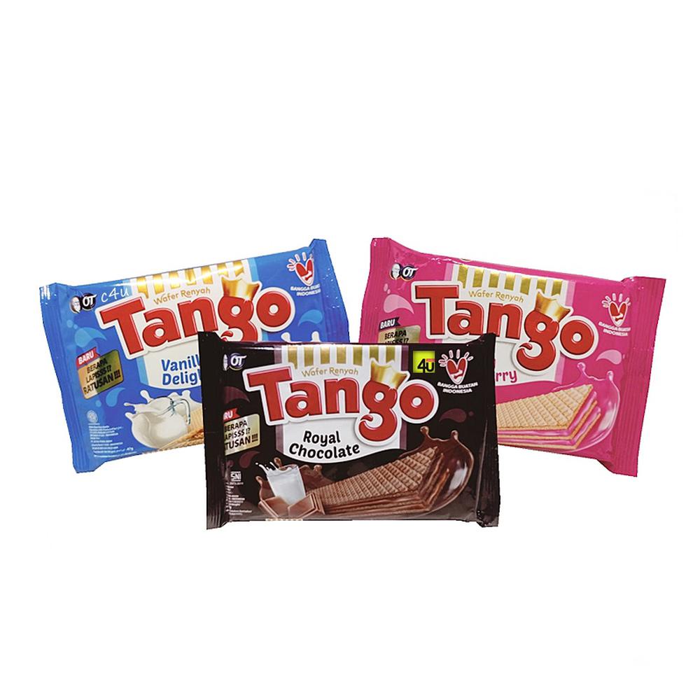 

Tango wafer strawberry / vanilla / chocolate 47 gram