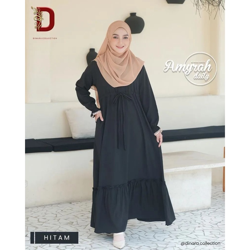 Murah Midi katun jepang lokal premium polos dress busui dress kekinian minimalis muslim korea jumbo busui