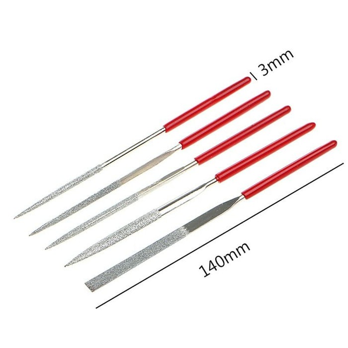 Kikir mini DIAMOND set 5pc Serbaguna Needle FIle *SK04