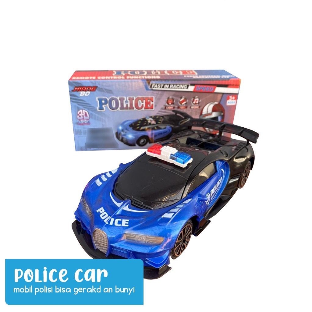 Mainan Anak Police Car Mobil Berlampu Dan Musik Police B/O Directional