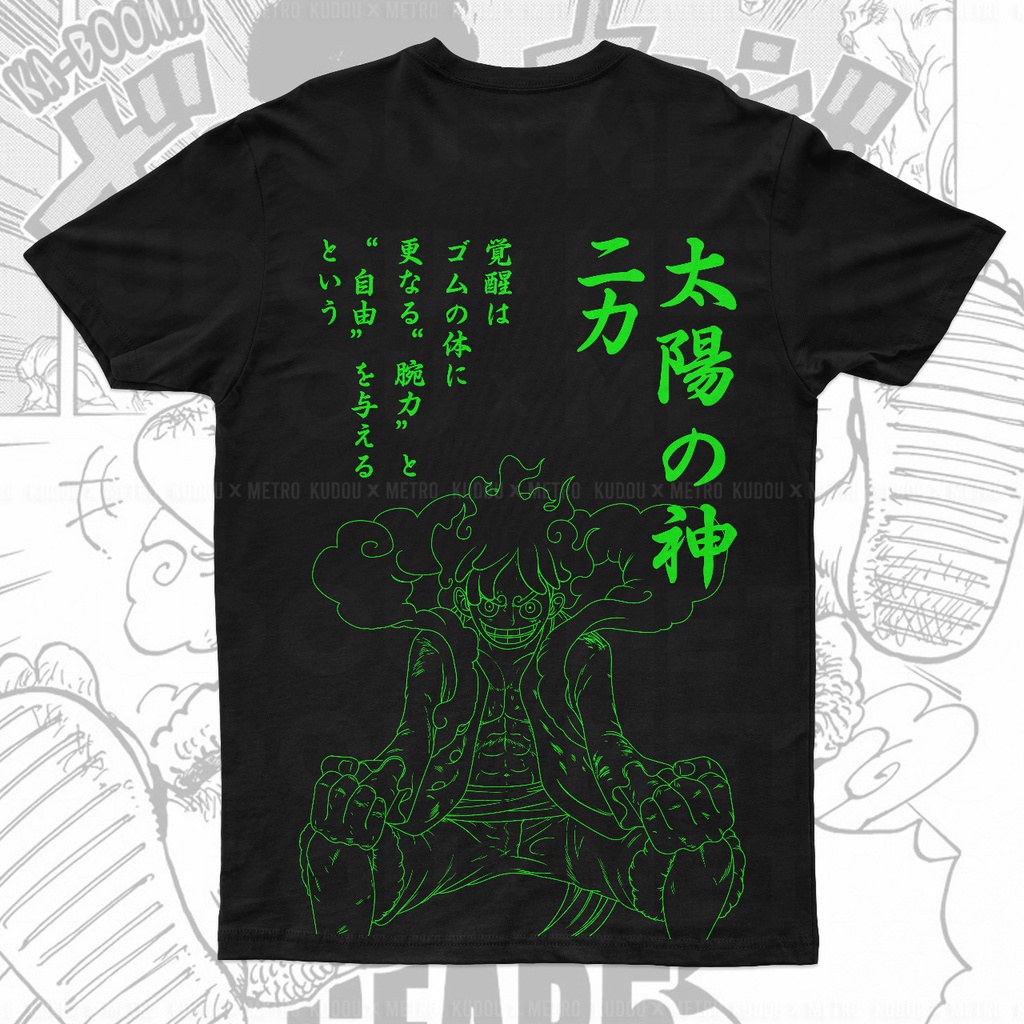 Tshirt Luffy Gear 5th Lineart Anime Manga One Piece Kaos Onepiece Nakama Mugiwara Crew Bajak Laut Pirate Strawhat Monkey D Luffy God Nika