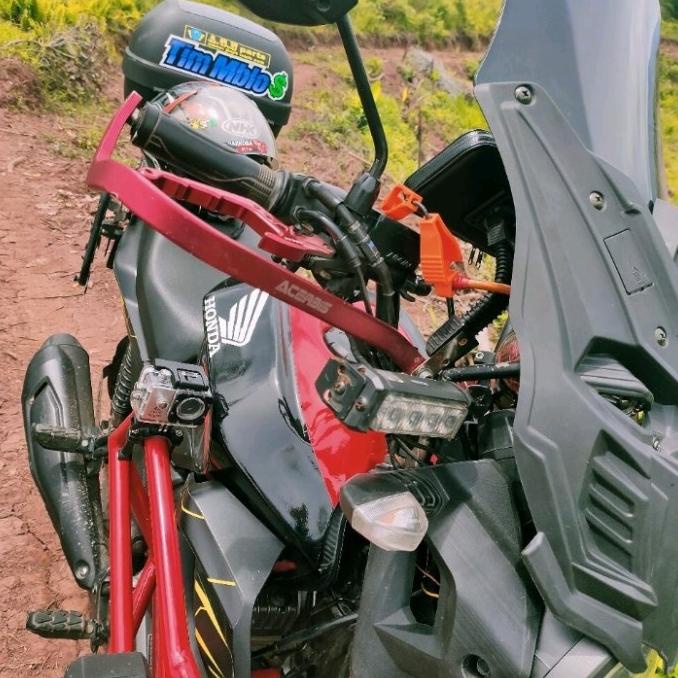Cover Tengki Cb Verza Hitam Metalik List Merah Afau Aksesoris Motor