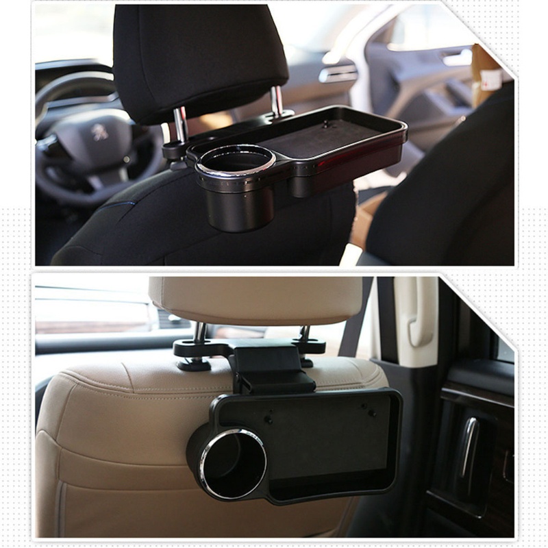 Gro Foldable Headrest Tray Auto Headrest Drink Holder Stand Organizer