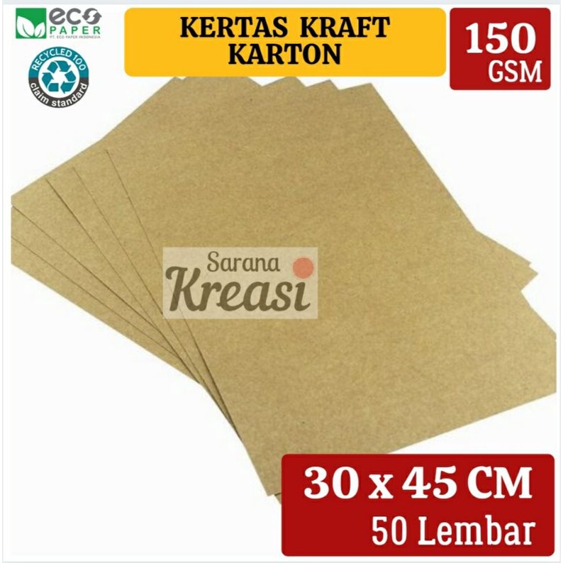 

Samson Kraft Karton 150gr A3x isi 50 lembar | Kertas Karton Krafting (30x45cm)