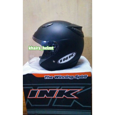 HELM INK SUPER TOP PREMIUM-hitam dop