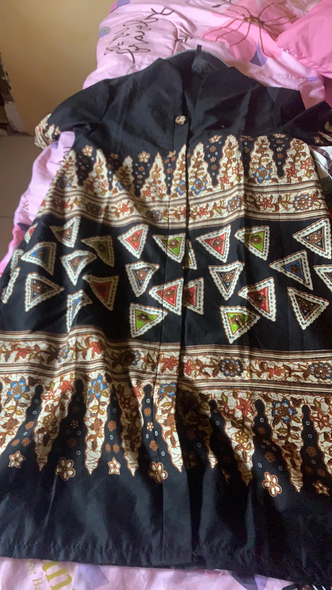 Shanaya Batik Tunik 3 Dimensi Black Series Lapis Tricot Size S M L Xl Xxl