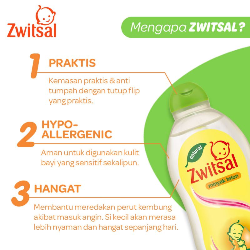 Zwitsal Natural Telon kemasan 100 ml