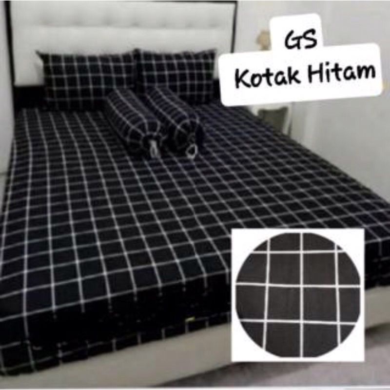 SPREI AESTHETIC MOTIF KOTAK / SEPREI KOTAK ALA KOREA INCLUDE SARBAN